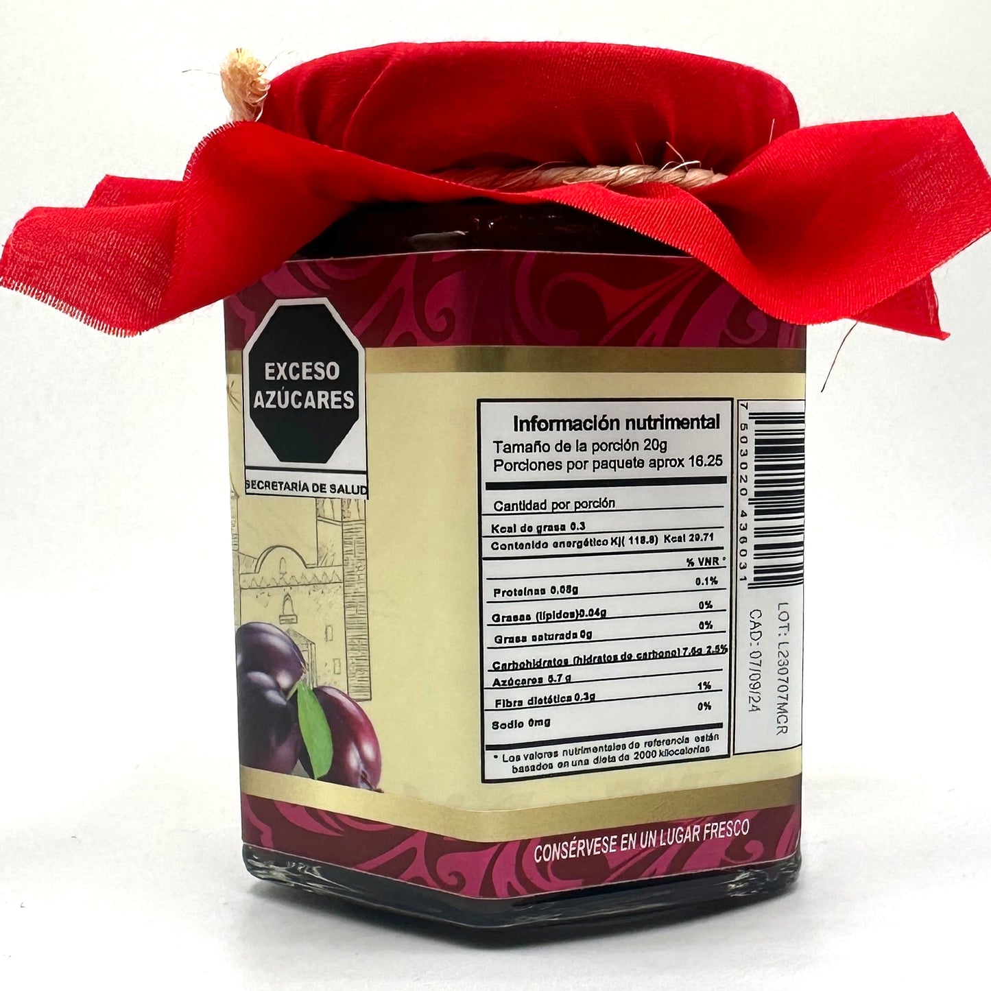 Mermelada 325gr Ciruelo Rojo