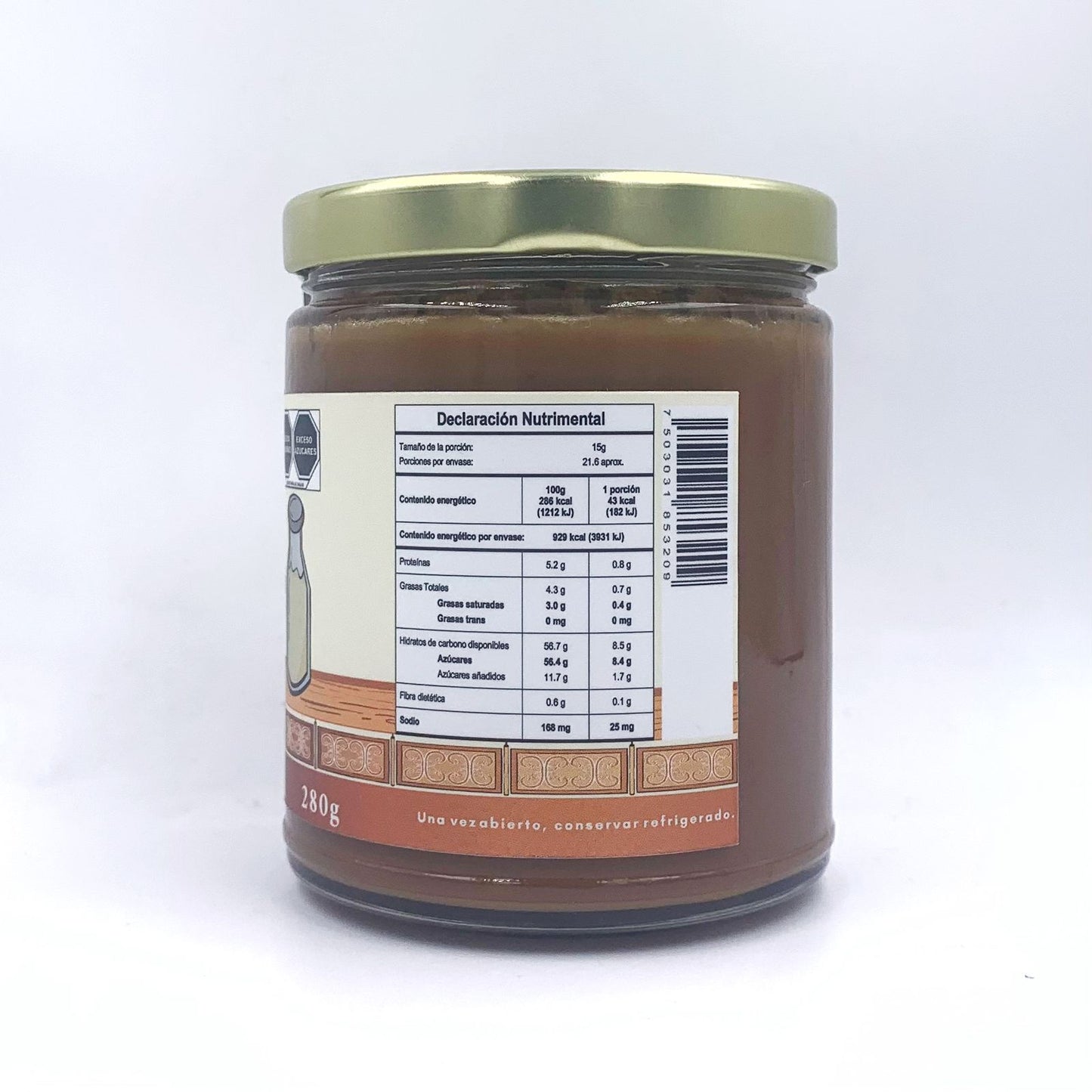 Cajeta 280gr Nuez